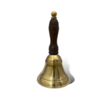 Hand Bell in brass with wooden handle (4)