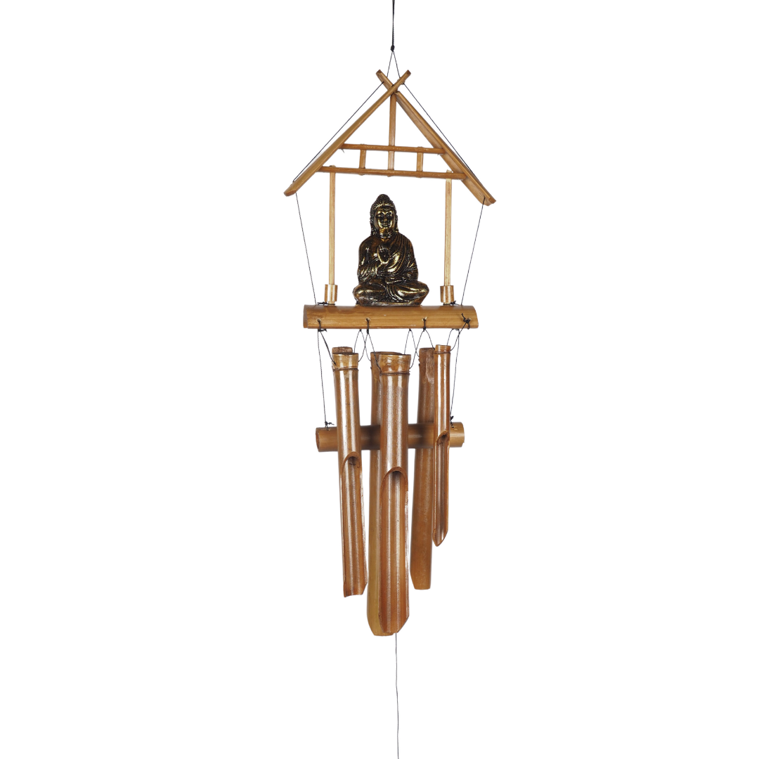 Buddha House Out Door Hanging Bamboo Windchimes (30cm tubes